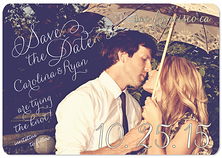 "Postcard" Save the Date Magnet